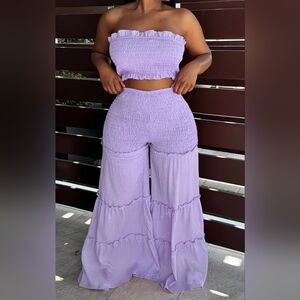 Light Lilac 2pc Pantset Size XXL EQUALS SIZE 14-16 NWOT